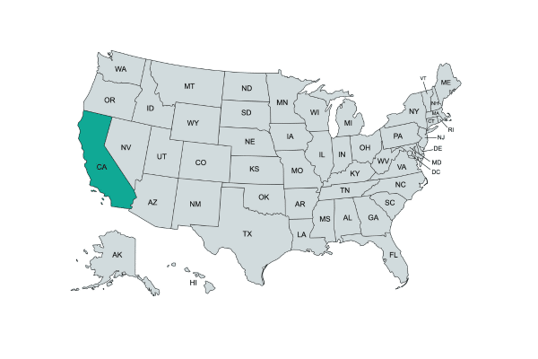 Rainhouse Service Areas in California