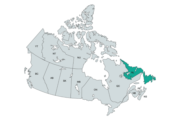 Rainhouse Service Areas in Newfoundland and Labrador