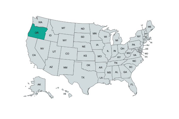 Rainhouse Service Areas in Oregon