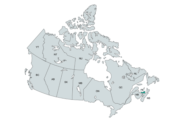 Rainhouse Service Areas in Prince Edward Island