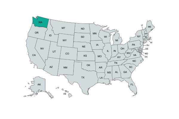 Rainhouse Service Areas in Washington