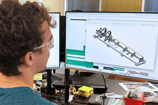 Design workflow integrating CAD, manufacturing, and assembly.