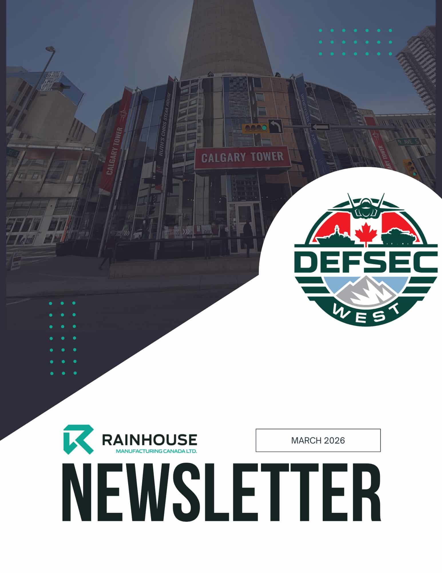Rainhouse team attending the DEFSEC West 2026 to connect with Canadian defence, security, and aerospace partners.